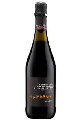 Lambrusco Frizzante Amabile Rosso Grasparossa DOP, Settecani, Emilia-Romagna (75cl)